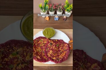 Viral Healthy&Tasty Beetroot paneer chilla #shortsfeed#viral#shorts  #beetrootpaneerchilla#trending