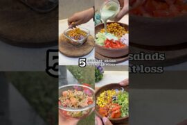 5 Summer salads for weight loss #healthysalad #saladrecipes #weightlossrecipes #saladrecipe #salads