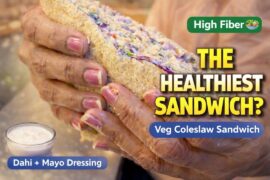The Healthiest Veg Coleslaw Sandwich | Easy Healthy Sandwich Recipe