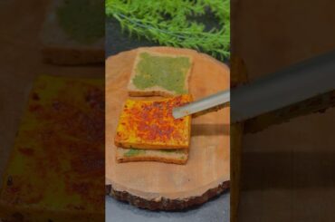 Spicy Paneer Sandwich Recipe #paneersandwich #recipe #shorts