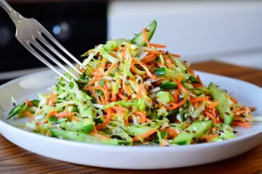 Healthy Cucumber Salad Everyone Loves! Fresh & Easy Salad Recipe.
