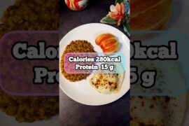 Healthy Dinner Plate | Brown Rice Khichdi + Egg + Apple | Simple High Protein Dinner