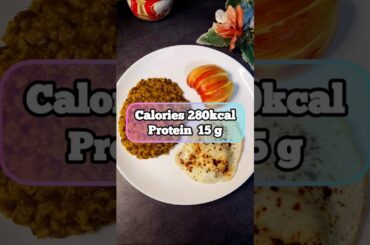 Healthy Dinner Plate | Brown Rice Khichdi + Egg + Apple | Simple High Protein Dinner