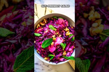 Crunchy Cabbage Apple Salad (Fresh & Gut-Friendly) #recipe #shorts