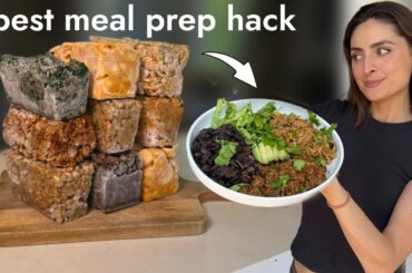Trying the Revolutionary Freezer Meal Prep Hack! Healthy, High Fiber Freezer Meals