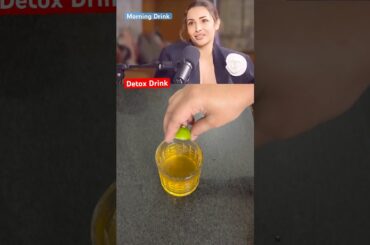 Malaika Arora's Morning Detox Drink Recipe ! Glowing Skin Drink #malaikaarora #viral #healthy #detox