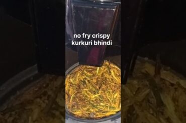 Air Fryer Kurkuri Bhindi | No Fry Healthy Snack #healthy Indian food#shorts#@cookandfoods21#