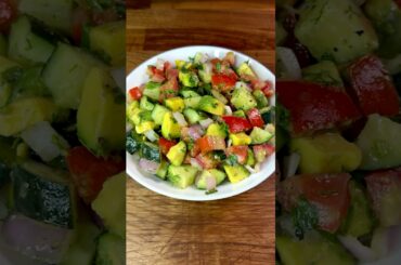 Easy Avocado Salad! High-protein Recipe #shorts
