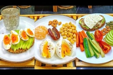 6 Different healthy & high protein breakfast ideas.