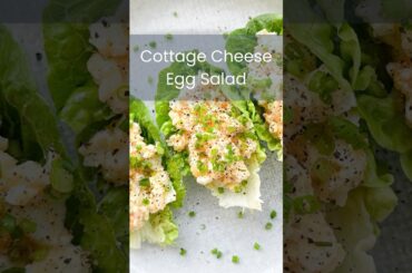 Cottage Cheese Egg Salad #HighProtein #HealthyLunchIdeas #DietitianApproved #QuickMeals #EasyRecipes