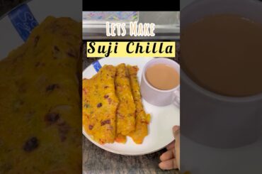 Instant Quick Healthy Breakfast Recipe#SujiChilla  #indianbreakfast #healthy #ytshorts #foodshorts