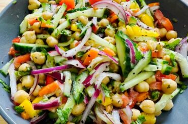 Easy And Healthy Chickpea Salad Recipe || Quick And Delicious Recipe.