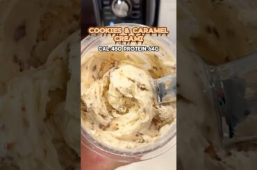 High Protein Cookies and Caramel Ice Cream (Ninja Creami!)