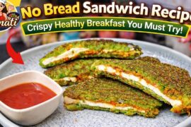 Healthy No Bread Sandwich Recipe|Paneer Matar Sandwich|Easy Snack Recipe|weight lose recipe