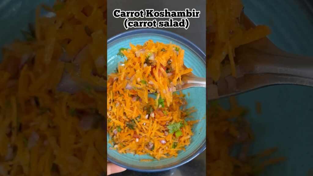 Quick Carrot Koshambir/Salad | Healthy Salad Recipe | Simple Salad Recipes #food #foodforfoodies