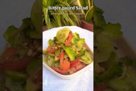Karela Salad for Diabetes & Weight Loss | Healthy Bitter Gourd Recipe #recipe #salad #diabetes #diet