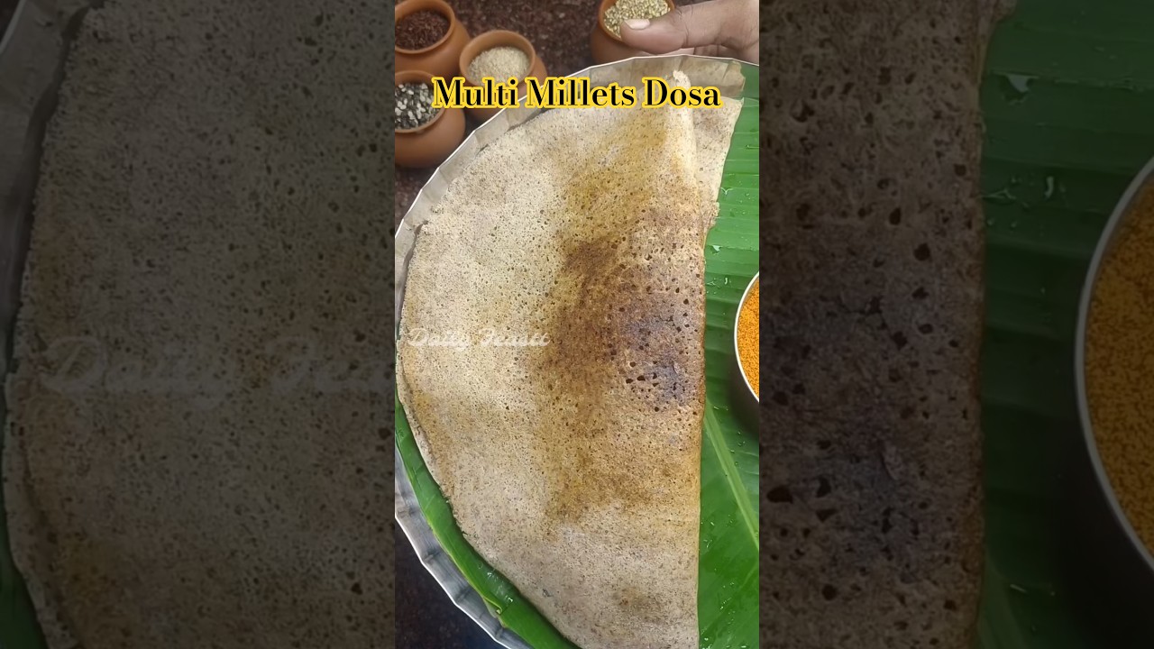 The Ultimate 5-Millet Dosa | No Rice Recipe #breakfast #weightloss #simple #healthy The Ultimate 5-Millet Dosa | No Rice Recipe #breakfast #weightloss #simple #healthy