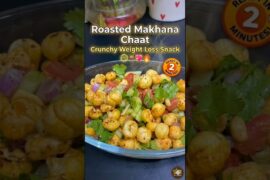 Healthy Makhana Chaat Recipe | 2 Minute Protein Snack for Weight Loss