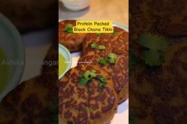 Protein Black Chana Tikki #blackchanatikki #chanatikki #tikkirecipe #foodshorts #viral #short
