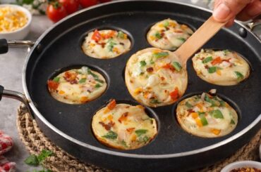 5 Minutes High Protein Pizza Bites | Healthy Kids Lunchbox Ideas | Tiffin Recipes | Breakfast Recipe