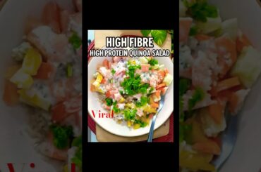 Viral |21 gm protein |15-Minute High-Protein Quinoa Rainbow Salad #highprotein #salad #shorts