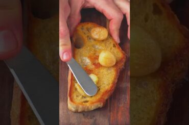 Garlic Caprese Burrata Toast