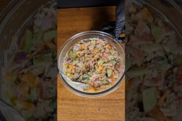 Healthy chicken Salad ASMR// #easyrecipe  // dubaiasmr.#recipe #asmr #satisfying #cooking