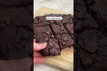 Healthy protein brownies that are vegan, gf, df #shorts