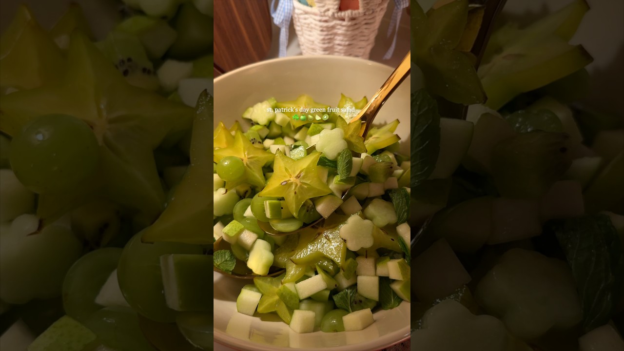 st. patrick’s day green fruit salad st. patrick’s day green fruit salad