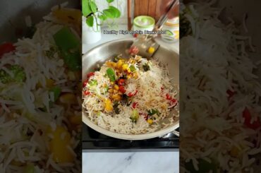 Healthy Dinner Idea Paneer Veggie Loaded Fried Rice #recipe #shorts