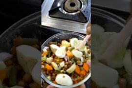 healthy mushroom senagalu egg salad recipe #trendingshorts #ytshorts #saladrecipe #malyadrivlogs