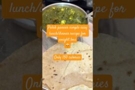 Healthy Palak Paneer for Weight Loss | Low Oil High Protein Recipe #shorts #ytshorts #food #recipe