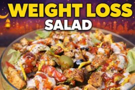 Weight Loss Chicken Salad | No Mayo Healthy Salad Recipe | High Protein Ramzan Iftar Salad