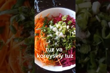 A healthy salad made from beets is even better with walnuts.  Feruza's kitchen stay with me