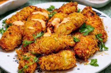 Kataifi Chicken Rolls |Bite Aur Dil Khush! |Chicken starter recipe|chicken recipe|Ramadan special