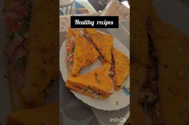 Healthy Paneer Besan Sandwich Quick Breakfast#paneer#protein #easyrecipe#shorts#ytshorts#foodie#yt