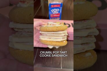 Crumbl Pop Tart Cookie Sandwich Hack! *HEALTHY*