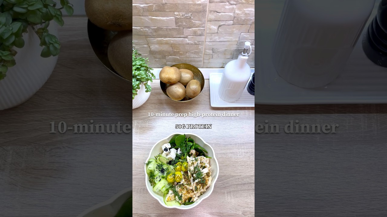 10-Minute Prep Dinner (50g Protein Healthy Salad) 10-Minute Prep Dinner (50g Protein Healthy Salad)
