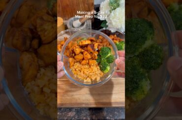 A 5-day weight loss meal prep for $22 #food #healthyrecipes #mealprep #weightloss