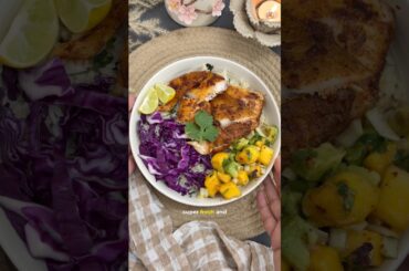 High Protein Fish Rice Bowl | Easy Healthy Lunch & Dinner Recipe