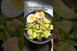 High Protein Chicken Avocado Salad | Healthy Romaine Lettuce Salad Recipe#ytshorts #shorts#short