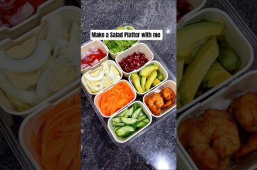 Salad Platter ASMR | Hosting ideas | Clean eating #shorts #salad #video