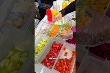 Sarapan Salad Buah Sehat Enak Banget! #salad #streetfood #shorts #shortvideo