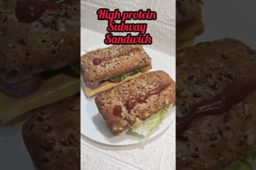 #High protein Subway sandwich  #healthy sandwich  #homemade#recipe  #shorts@recipesbygudiya5098
