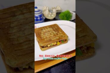 No bread Sprouts Sandwich Healthy Tasty High Protein and weightloss recipe