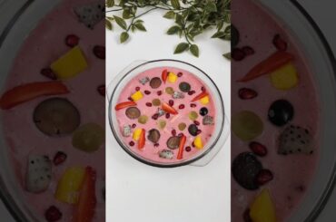 Strawberry Fruit Cream / Strawberry Fruit Custard #shorts #ytshorts