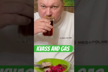 Authentic Russian Lunch: Beetroot Salad & Fermented Bread Drink #shorts #food #tasting #asmr