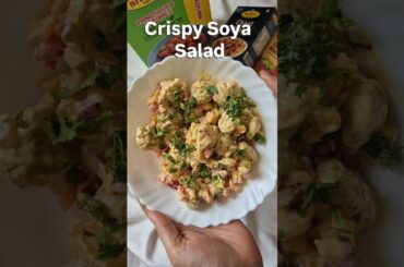 Crispy Soya Chunks Salad | High Protein Healthy Salad Recipe