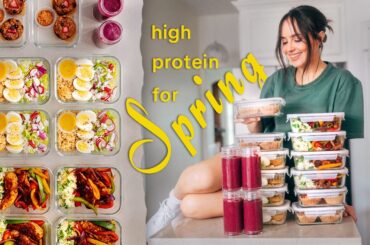 High protein meal prep for the busy girl (1 week in 1 hour)