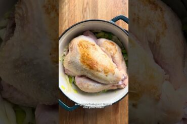 One Pot Roast Chicken with Greens & Lemon | Easy Healthy Dinner Recipe